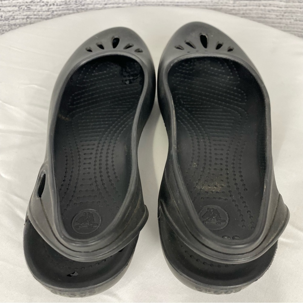 Crocs Thea Ballet Sling Back Flats Black Size 9 - Picture 8 of 9